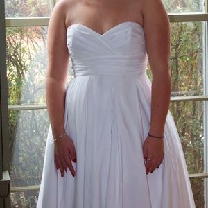 White wedding/formal/cotillion dress.